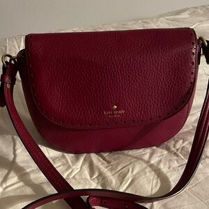 Kate Spade Deep Red Crossbody Bag